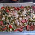 El cooksnap de Teresita Felíz cuando hizo Cancato de merluza al horno.