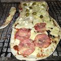 El cooksnap de marcela franco cuando hizo Pizza a la parrilla 😋.