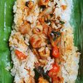 Cooksnap dari Riska Elfiarini untuk resep Nasi Bakar Cumi Asin Pedas
