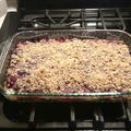 campion's cooksnap of when they made Berry Crumb Bars.