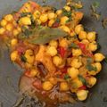 El cooksnap de Gabriel cuando hizo Garbanzos con pollo a mi estilo.
