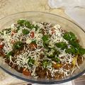 صورة من ‫جنان العنزي‬‎، شاركها بعد تجربة وصفة مسقعة باذنجان وبطاطس باللحم المفروم 🍲👌🏻