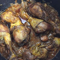 El cooksnap de Monica Fonseca cuando hizo Muslos de pollo al vino tinto.