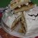El cooksnap de Maria Dolres Mancini cuando hizo Chaja (torta con dulce de leche, crema y duraznos).