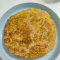 El cooksnap de Lorena Gonzalez cuando hizo Tortilla de papas y jamón cocido.
