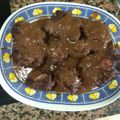 El cooksnap de Paz cuando hizo Rabo de Toro estofado.