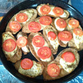 El cooksnap de Eduardo Quiñones cuando hizo Milanesas de Berenjenas rellenas con queso.
