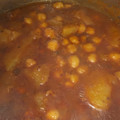 El cooksnap de Marta cuando hizo Potaje estofado de garbanzos con chorizo y morcilla de Ronda.