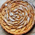 Anita Török_2 Cooksnap-ja, amikor elkészítette a(z) Almás-pudingos pite rózsa receptet.