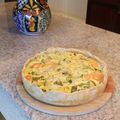 El cooksnap de Berna cuando hizo Quiché de zapallitos, cebolla, zanahoria y morrón.