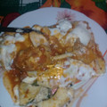 El cooksnap de Paola Ferreira Con Bruno Moya cuando hizo Canelones de espinacas y pollo con salsa rosa.