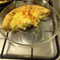 El cooksnap de Juancho cuando hizo Tarta de cebolla, puerros y panceta.