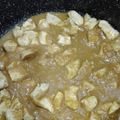 El cooksnap de Duphi cuando hizo Pollo con salsa hindú.