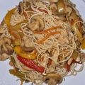 El cooksnap de Maria Garcia cuando hizo Fideos chinos con pollo y verduras.