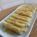 El cooksnap de Toni Martín cuando hizo Canutillos de carpaccio de piña rellenos de crema pastelera y azúcar quemado.
