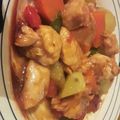 El cooksnap de Aaruu Picchi cuando hizo Salteado de pollo con mostaza y miel.