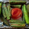 Hema ahara का कुकस्नैप जब उन्होंने मसाला भिंडी फ्राई (masala bhindi fry recipe in Hindi) बनाया था।