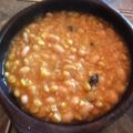 El cooksnap de Maria Paz Dominguez/ @pacitamama en instagram cuando hizo Porotos granados con pirco y mazamorra.