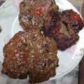 Adeya's cooksnap of when they made Chapli kabab.