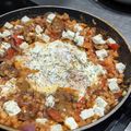 Mark Jad's cooksnap of when they made 'Greek' Sausage, Egg & Beans One Pot Breakfast.