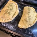 El cooksnap de Marcelo Suarez cuando hizo CALZONE DE JAMÓN, QUESO, ACEITUNAS Y HUEVO sin levadura 🧀 🥓🥚.