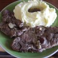 El cooksnap de Teresita Felíz cuando hizo Chuletas de cerdo con puré de patatas.