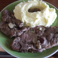 El cooksnap de Teresita Felíz cuando hizo Chuletas de cerdo con puré de patatas.