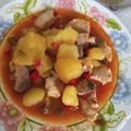 El cooksnap de Zarpancha cuando hizo Marmitako de Atún.