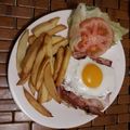 El cooksnap de Marcela de Morrison cuando hizo Chivito uruguayo.