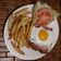 El cooksnap de Marcela de Morrison cuando hizo Chivito uruguayo.