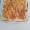 El cooksnap de Charo Rosado cuando hizo Pudín flan con manzanas caramelizadas con ron.