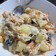 El cooksnap de Débora Cantero Martínez cuando hizo Ensalada Alemana con chucrut.