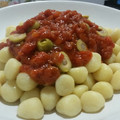 El cooksnap de Paula Hinke Nutrición cuando hizo Ñoquis de patatas caseros con salsa de tomates y aceitunas.