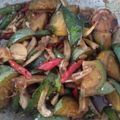 Cooksnap dari Intan Ummu Saqena Hisyam untuk resep Tumis Terong Hijau & Ikan Teri
