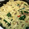 yhatdesty's cooksnap of when they made Italian Sausage with Penne and Escarole.