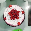 Bansi Chotaliya Chavda's cooksnap of when they made સ્ટ્રોબેરી કેક(Strawberry cake recipe in Gujarati).