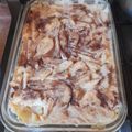 El cooksnap de Rodrigo Cabello cuando hizo Manzanas con sémola al horno.