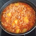 El cooksnap de Julián cuando hizo Fideos a la cazuela con patatas.