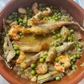 El cooksnap de Rodin cuando hizo Colitas de rape al microondas (con verduras congeladas).