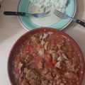 El cooksnap de Maria.M cuando hizo Chorizo a la pomarola con arroz.