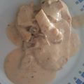El cooksnap de Andrea Fayos cuando hizo Pollo con salsa de champiñones.
