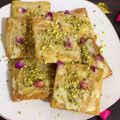 صورة من 🌻Sama.Khaled🌻، شاركها بعد تجربة وصفة مربعات الجبن والتمر 😍🌸🌸