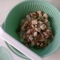 Cooksnap dari Semburat Jingga untuk resep Nasi Tim Saus Hati Ayam Tempe MPASI 9 bulan