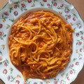 El cooksnap de Ana cuando hizo Espaguetis con atún y tomate.