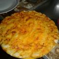 El cooksnap de Debys cuando hizo Pizza de muzzarella y aceitunas.