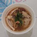 潘俊霖的(簡單料理) 的 魷魚豬肉肉羹高麗菜羹湯 #紅白料理 cooksnap
