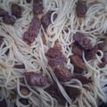 El cooksnap de La Cocina A Mi Manera cuando hizo Espaguetis con verdura y soja.