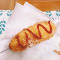 可可小廚娘 的 韓國街頭小吃🧀️起司炸熱狗🌭️Korean Mozzarella Cheese Hot dog 치즈 핫도그 cooksnap