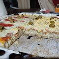 El cooksnap de Jorge Zabala cuando hizo Pizza súper esponjosa, líquida y alta.