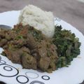 Purity Resian's cooksnap of when they made Ugali with fried liver and greens.
